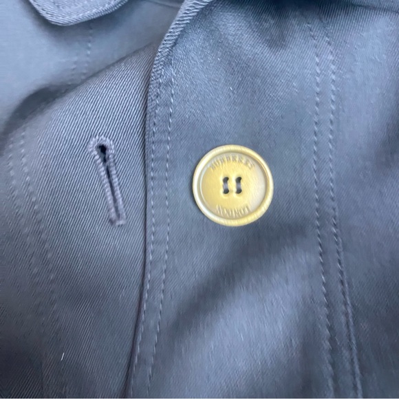 BURBERRY LONDON Black 100% Wool Collared Longsleeve Blazer Jacket Size US 6 - Picture 8 of 10